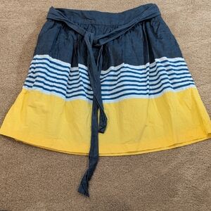 Crown & Ivy Navy Denim Skirt